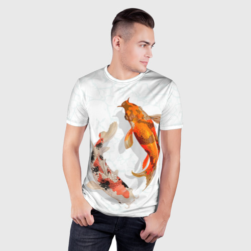 Мужская футболка 3D Slim Приношу удачу, цвет 3D печать - фото 3