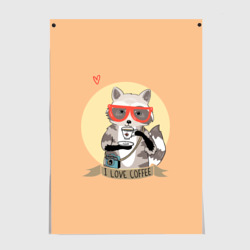Енот и кофе Енот и кофе