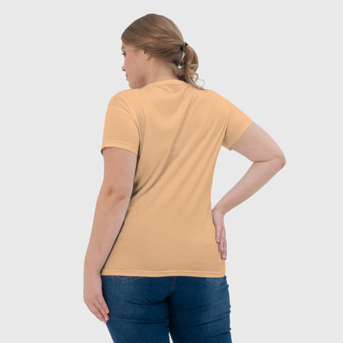 Женская футболка 3D Енот и кофе, цвет 3D печать - фото 7