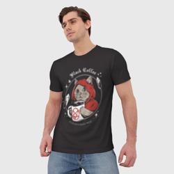 Мужская футболка 3D Cat Wizard - фото 2