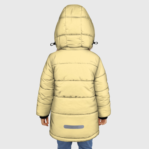 Зимняя куртка для девочек 3D Сова и кофе, цвет красный - фото 4