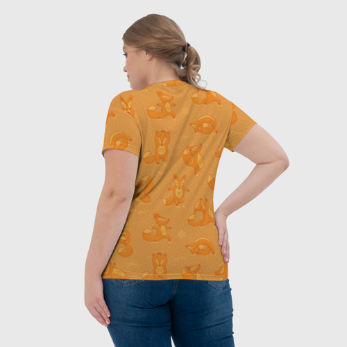 Женская футболка 3D Fox, цвет 3D печать - фото 7