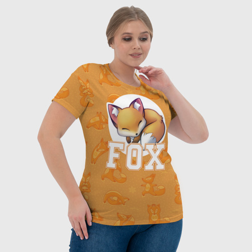 Женская футболка 3D Fox, цвет 3D печать - фото 6