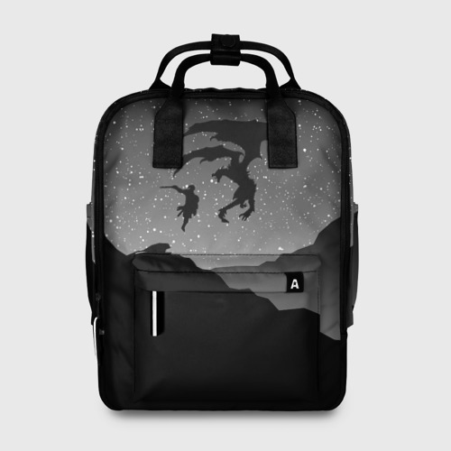 Женский рюкзак 3D с принтом THE ELDER SCROLLS, вид спереди #2