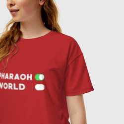 Женская футболка хлопок Oversize Фараон - фото 2