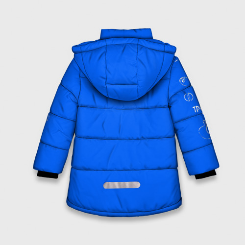 Зимняя куртка для девочек 3D Анестезиолог номер 1, цвет черный - фото 2