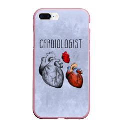 Чехол для iPhone 7Plus/8 Plus матовый Сердце и кардиолог
