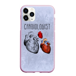 Чехол для iPhone 11 Pro Max матовый Сердце и кардиолог