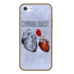 Чехол для iPhone 5/5S матовый Сердце и кардиолог