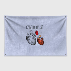 Флаг-баннер Сердце и кардиолог