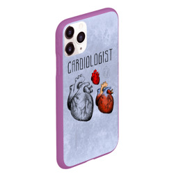 Чехол для iPhone 11 Pro Max матовый Сердце и кардиолог - фото 2