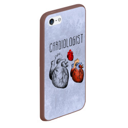 Чехол для iPhone 5/5S матовый Сердце и кардиолог - фото 2