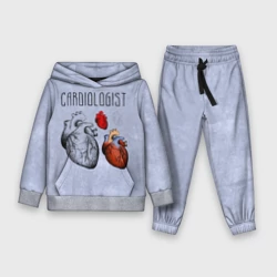 Детский костюм с толстовкой 3D Сердце и кардиолог