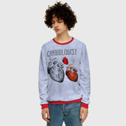 Мужской свитшот 3D Сердце и кардиолог - фото 2