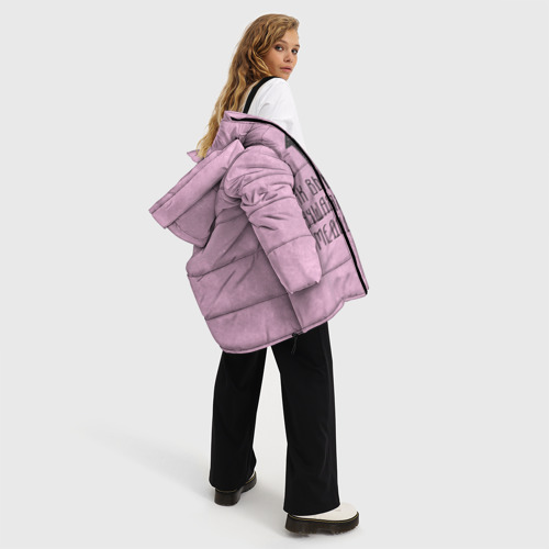 Женская зимняя куртка 3D с принтом Лучшая в мире медсестра, вид сбоку #3