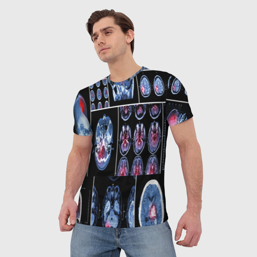 Мужская футболка 3D Неврология, цвет 3D печать - фото 3
