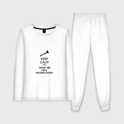 Женская пижама с лонгсливом хлопок Невролог