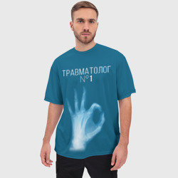Мужская футболка oversize 3D Врач травматолог - фото 2