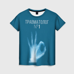 Женская футболка 3D Врач травматолог