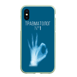 Чехол для iPhone XS Max матовый Врач травматолог