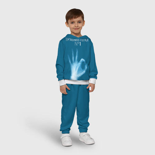Детский костюм с толстовкой 3D Врач травматолог, цвет белый - фото 3