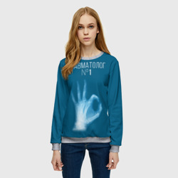 Женский свитшот 3D Врач травматолог - фото 2