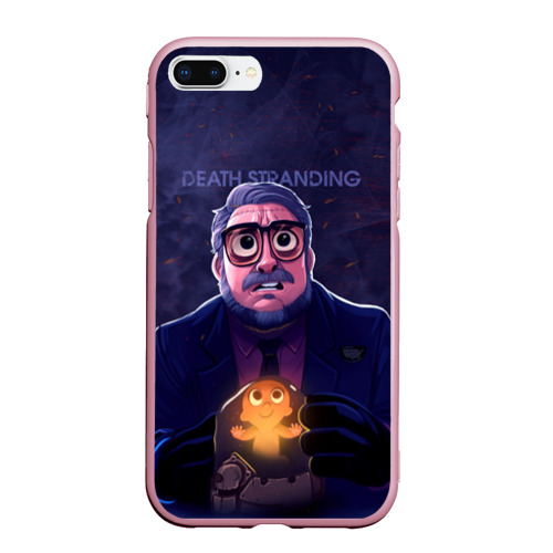 Чехол для iPhone 7Plus/8 Plus матовый Guillermo del Toro, цвет розовый