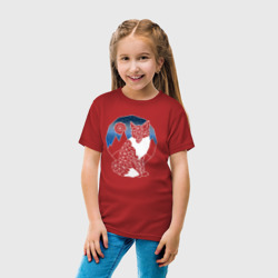 Детская футболка хлопок Геометрическая лиса - фото 2