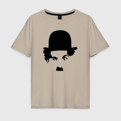 Мужская футболка хлопок Oversize Чарли Чаплин