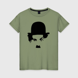 Женская футболка хлопок Чарли Чаплин