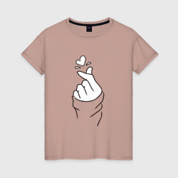 K - pop – Женская футболка хлопок с принтом купить со скидкой в -20%