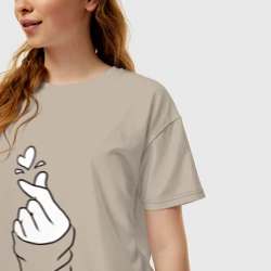 Женская футболка хлопок Oversize K - pop - фото 2