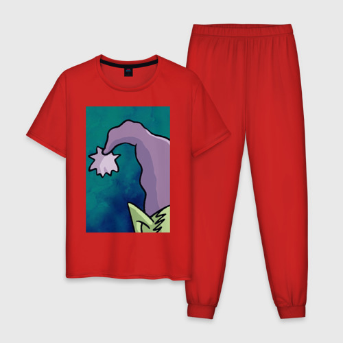 Мужская пижама хлопок с принтом Elfo, вид спереди #2