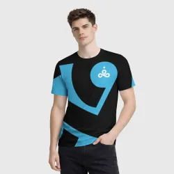 Мужская футболка 3D CS:GO - Cloud9 the form 2018-2019 - фото 2
