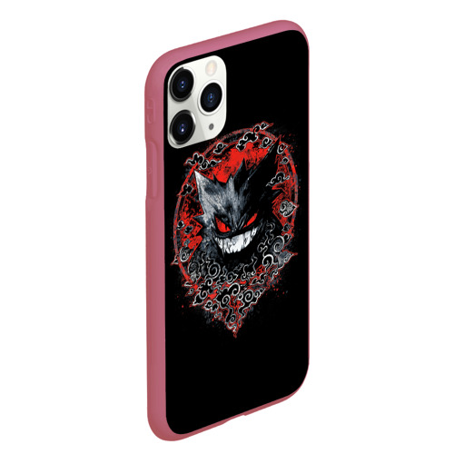 Чехол для iPhone 11 Pro Max матовый Pokemon, цвет малиновый - фото 3