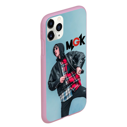 Чехол для iPhone 11 Pro Max матовый Machine gun kelly, цвет розовый - фото 3