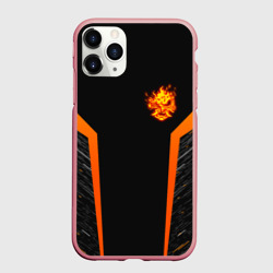Чехол для iPhone 11 Pro Max матовый Cyberpunk 2077 самурай демон