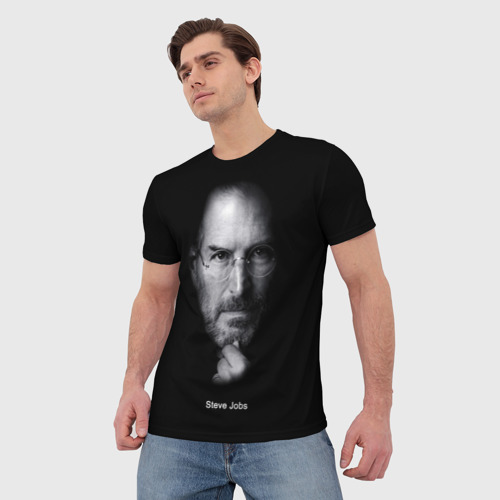 Мужская футболка 3D Steve Jobs, цвет 3D печать - фото 3