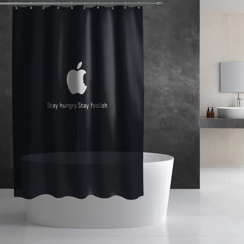 Штора 3D для ванной Стив Джобс - фото 2