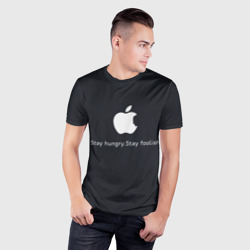 Мужская футболка 3D Slim Стив Джобс - фото 2