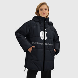 Женская зимняя куртка Oversize Стив Джобс - фото 2