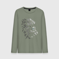 Мужской лонгслив хлопок Лев