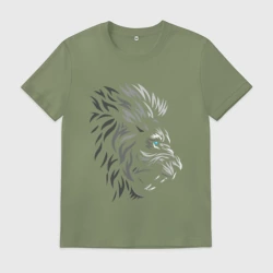 Мужская футболка хлопок Лев