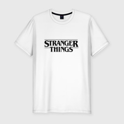 Мужская футболка хлопок Slim Stranger things Очень странные дела