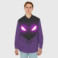 Мужская рубашка oversize 3D Fortnite raven Фортнайт ворон - фото 2