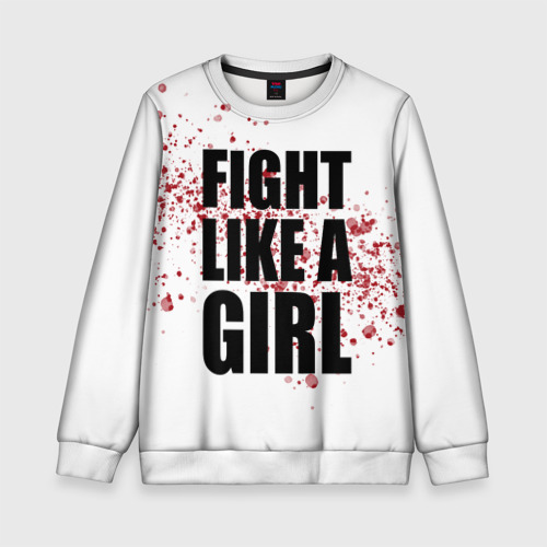 Детский свитшот 3D Fight like a girl