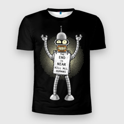 Мужская футболка 3D Slim Kill All Humans