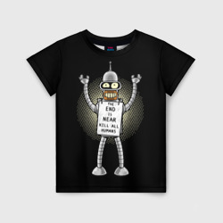 Детская футболка 3D Kill All Humans