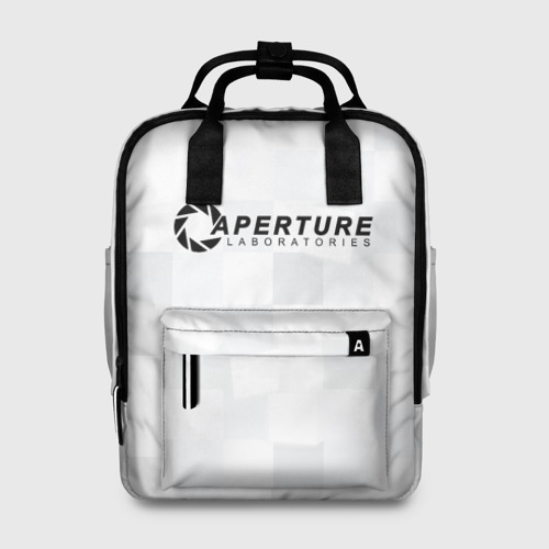 Женский рюкзак 3D с принтом Aperture Labs, вид спереди #2