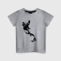 Детская футболка хлопок Чернильный дельфин